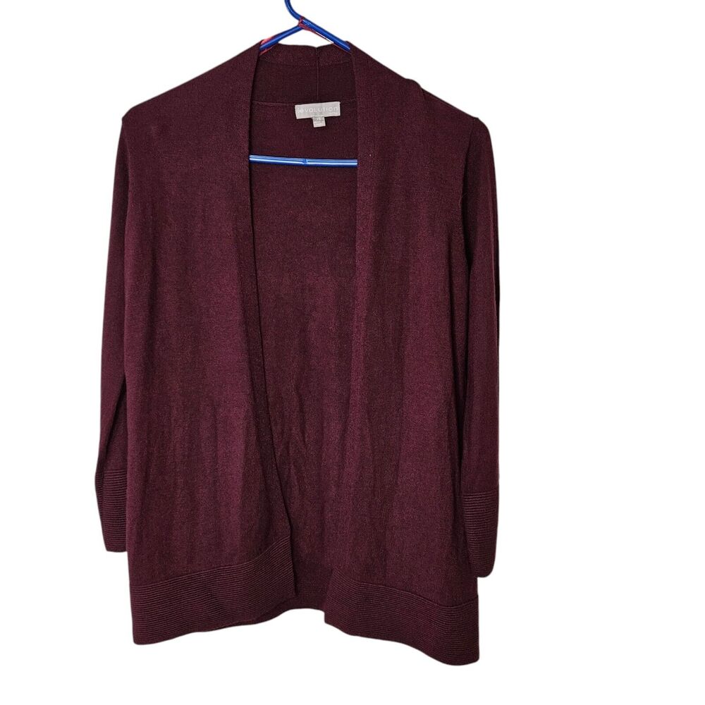 Evolution Women's Sweater Size XS Burgundy Cardigan New Other Business Casual